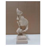 fazhongfa Thinker Statue - Silence is Gold Modern Decor Creative Abstract Art Figurine Resin Sculptures Decoration Room Home Study Office for Men Desktop Ornament (Sandstone) - Retail: $28