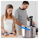 Sous Vide Bag & Handheld Vacuum Sealer, Portable Mini Sealer With 10 PCS Reusable Food Storage Zipper Bags for Anova, Joule Cookers, Rechargeable Small Electric Pump Set