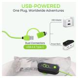 Vacbird Vacuum Bags for Travel with USB Electric Pump, 15 Pack Carry-on Size Compression Packing for Luggage and Suitcase, Space Saver Bags for Clothes and Clothing Travel - Retail: $31