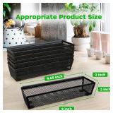 Smgmg Silverware Drawer Organizer, Silverware Organizer for Drawer, 6 Pack Utensil Organizer for Kitchen Drawers, Kitchen Drawer Organizer for Large Utensils with Interlocking Arm (9.6 * 3 * 2 inch) -