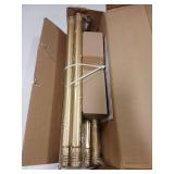 Gold Long Curtain Rods for Windows 72 to 144 Inch, Decorative Vintage Crystal 1