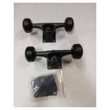 TLHB Skateboard Truck,Skateboard Wheels 52mm Suitable for Skateboarders,Fits 7.5-8" Deck Skateboard Bearings,Skateboard Pads,Durable Skateboard Hardware Combo Starter Kit-Black - Retail: $25