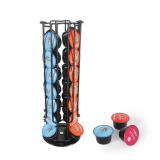 SYSYLY Coffee Pod Holder Carousel Compatible For Starbucks Verismo,Lavazza Blue, CBTL,K-fee,Tchibo Cafissimo,Caffitaly systems,Coffee Pods Storage Organizer Stand Holds up to 28 Capsule Pods - Retail: