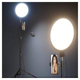 Weilisi 10.5" Ring Light with 69" Tripod Stand and Phone Holder Kit, Full-Screen Zoom Lighting for Video Recording, Makeup, Live Stream, Dimmable LED Selfie Ring Light Tripod for iPhone with Remote - 