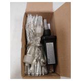 JMEXSUSS 33ft 100 LED White Christmas Lights, 8 Modes Connectable Clear Wire Twinkle Fairy String Lights Indoor, Plug-in Christmas String Lights Outdoor Waterproof for Christmas Wedding Party Tree - R