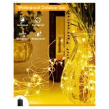 66Ft 200 LED Fairy Lights Plug in, Waterproof String Lights Outdoor & Indoor 8 Modes Christmas Light Bedroom Decor, Timer Twinkle Lights for Girl