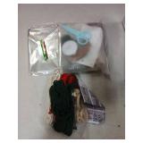 Suncalla 12 Set DIY Christmas Macrame Gnomes Santa Claus Kit DIY for Christmas Tree Decor Xmas Tree Hanging Ornament Kit Handmade Products for Beginners Adult Crafts Instructions Included - Retail: $1