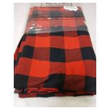 57 x 157.5 Inch Buffalo Plaid Fabrics Gingham Fabric Buffalo Check Quilting Fabric Bundles for Sewing DIY Home Farmhouse Party Festival Holiday Decorations (Red and Black) - Retail: $25