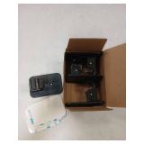 GXOACKJ No Drill Curtain Rod Brackets, 4 Pcs Renter Friendly 3M Self Adhesive Curtain Rod Holders(Hooks) No Drilling for 5/8 Poles, Nail Free, Black - Retail: $10