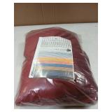 BGment Red Velvet Curtains 84 Inch for Bedroom, Thick Thermal Insulated Blackout Curtains Noise Reduce Back Tab and Rod Pocket Christmas Panels for Living Room, Set of 2 Panels, 52 x 84 Inch - Retail: