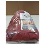 BGment Red Velvet Curtains 84 Inch for Bedroom, Thick Thermal Insulated Blackout Curtains Noise Reduce Back Tab and Rod Pocket Christmas Panels for Living Room, Set of 2 Panels, 52 x 84 Inch - Retail: