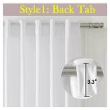 Timeper Velvet Curtains 96 inches 2 Panels, Snow White Curtains for Bedroom Living Room Thermal Insulated Luxury Super Soft Window Drapes,Back Tab & Rod Pocket,W52 x L96 inches