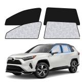 ZATOOTO Car Window Shades for Toyota RAV4 2019-2024, 4 Pcs Magnetic Car Window Covers, 100% UV Protection Foldable Privacy Curtains Side Window Sun Shade for Baby Breastfeeding Sleeping Camping - Reta