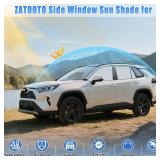 ZATOOTO Car Window Shades for Toyota RAV4 2019-2024, 4 Pcs Magnetic Car Window Covers, 100% UV Protection Foldable Privacy Curtains Side Window Sun Shade for Baby Breastfeeding Sleeping Camping - Reta