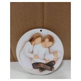 Wooden Baby First Christmas Ornament 2025 for New Parents, 2D Flat Baby