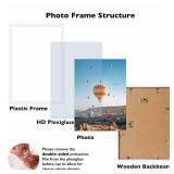 JCJMY 9x14 Picture Frame White for Wall Hanging, Wall Mounting Horizontally or Vertically, 9 x 14 Wall Gallery Poster Photo Frame with Shatter Resistant Plexiglass, White - Retail: $10