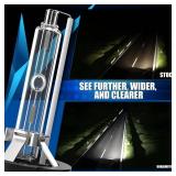 OUHAIMOTOR Fit for 2004-2014 Acura TL TSX D2S HID Xenon Headlight Bulbs, 350% Brightness, High Low Beam Light Bulb, 6000K Cool Bright White, Plug-N-Play, of 2