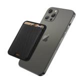 iLodn Magnetic Wallet Compatible with MagSafe for iPhone 17 16 15 14 13 12 Pro Max Air Plus Model, Mag 3 Safe Card Holder Stick on Accessories for Cell Phone & Case, Carbon Fiber Black - Retail: $14
