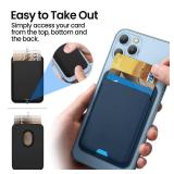 iLodn Magnetic Wallet Compatible with MagSafe for iPhone 17 16 15 14 13 12 Pro Max Air Plus Model, Mag 3 Safe Card Holder Stick on Accessories for Cell Phone & Case, Carbon Fiber Black - Retail: $14