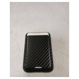 iLodn Magnetic Wallet Compatible with MagSafe for iPhone 17 16 15 14 13 12 Pro Max Air Plus Model, Mag 3 Safe Card Holder Stick on Accessories for Cell Phone & Case, Carbon Fiber Black - Retail: $14