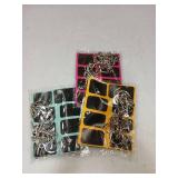 GEKELI Metal Wire Puzzle Set of 24 with Pouch,Brain Teaser IQ Test Disentanglemen Iron Link Unlock Interlock Game Chinese Ring Magic Trick Toy for Party Favor Kids Adults Challenge - Retail: $12