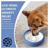 Dog Lick Bowl, Bestalk Anxiety Relief Lick Mat for Dogs, Non-Slip Freeze Licking Bowl Enrichment Puzzle Feeder for Distraction, BPA Free Silicone, Dishwasher Safe - Retail: $23