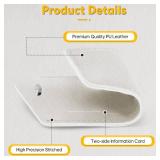 Travelambo Luggage Tags for Suitcases Faux Leather Privacy Protection 2 Pack Bag Tags Travel Accessories Essential, Cross White - Retail: $7