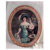 1900s Pepsi-Cola Gibson Girl Advertising Serving Tray