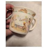 1988 Royal Doulton Bunnykins Christmas Mug + Bunny Mug