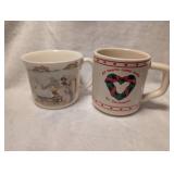 1988 Royal Doulton Bunnykins Christmas Mug + Bunny Mug