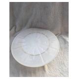 Mid-Century Milk Glass Cake Stand