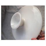 Mid-Century Milk Glass Cake Stand