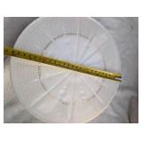 Mid-Century Milk Glass Cake Stand