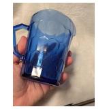 Shirley Temple Cobalt Blue Glass Pitcher