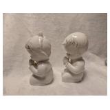 Praying Child Porcelain Salt/Pepper Figurines - 2 ct