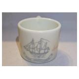 Old Spice Ship Friendship Custard Glass Cup