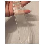 Clear Knife with Daisy Pattern