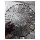 Carnival Federal Glass Star and Fruit Pattern Iridescent Bowls - 2ct