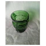 Emerald Green Glass Wheaton Creamer