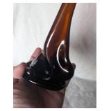 Melted Glass Stem Art Piece