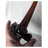 Melted Glass Stem Art Piece