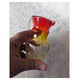 Amberina Glass Mini Pitcher