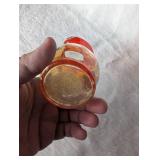 Amberina Glass Mini Pitcher