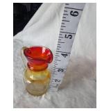 Amberina Glass Mini Pitcher