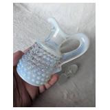 Opalescent Fenton Hobnail Cruet with Stopper