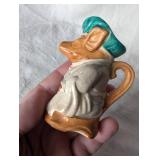 Japanese Ceramic Animal Mini Creamer + Dutch Children Pitcher Set