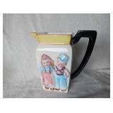 Japanese Ceramic Animal Mini Creamer + Dutch Children Pitcher Set