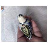 Mexican Folk Art Blue Bird Pottery + Figurines