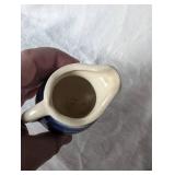 Mexican Folk Art Blue Bird Pottery + Figurines