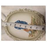 Lefton Bisque Wall Plaques - Set of 2